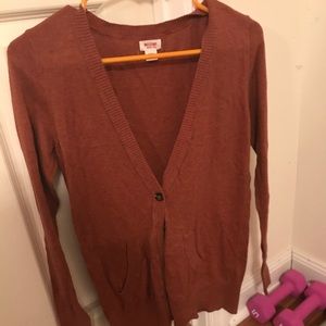 Orange mossimo cardigan